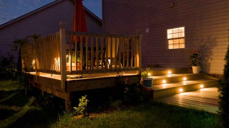 Deck With Lights