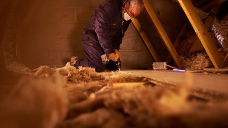 Technician Addresses Mold In Attic