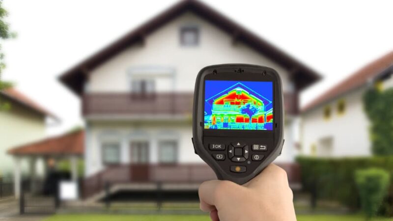 Thermal image of house