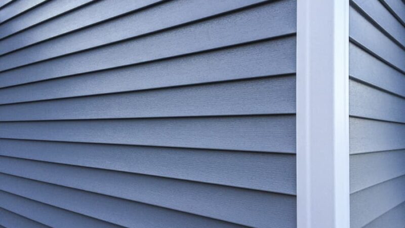 New vinyl siding on a home