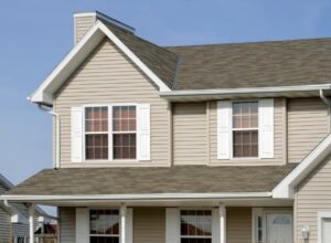 Residential home with vinyl siding