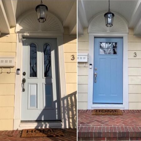 Before-and-after-of-door Before and after of door