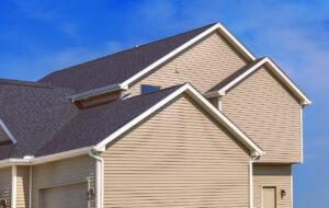 Vinyl siding on home