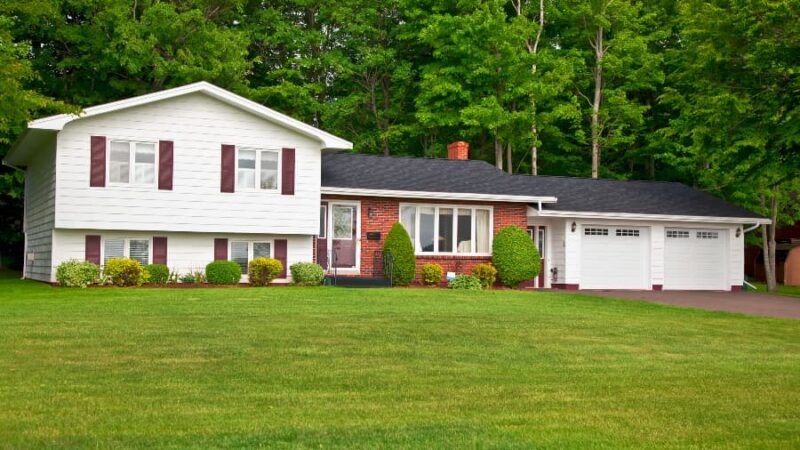 Split-level suburban home